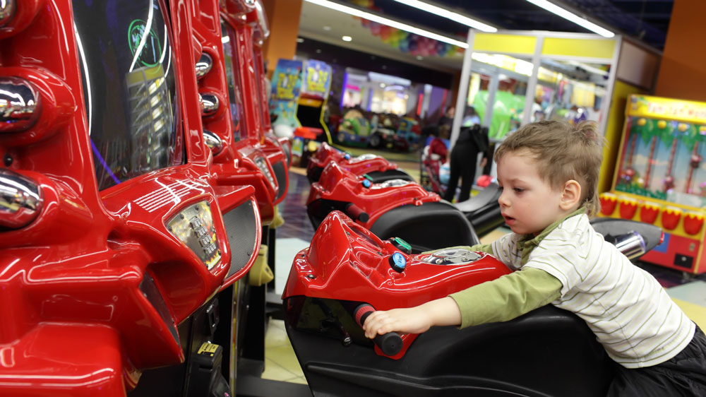 Amusements at Ladram Bay