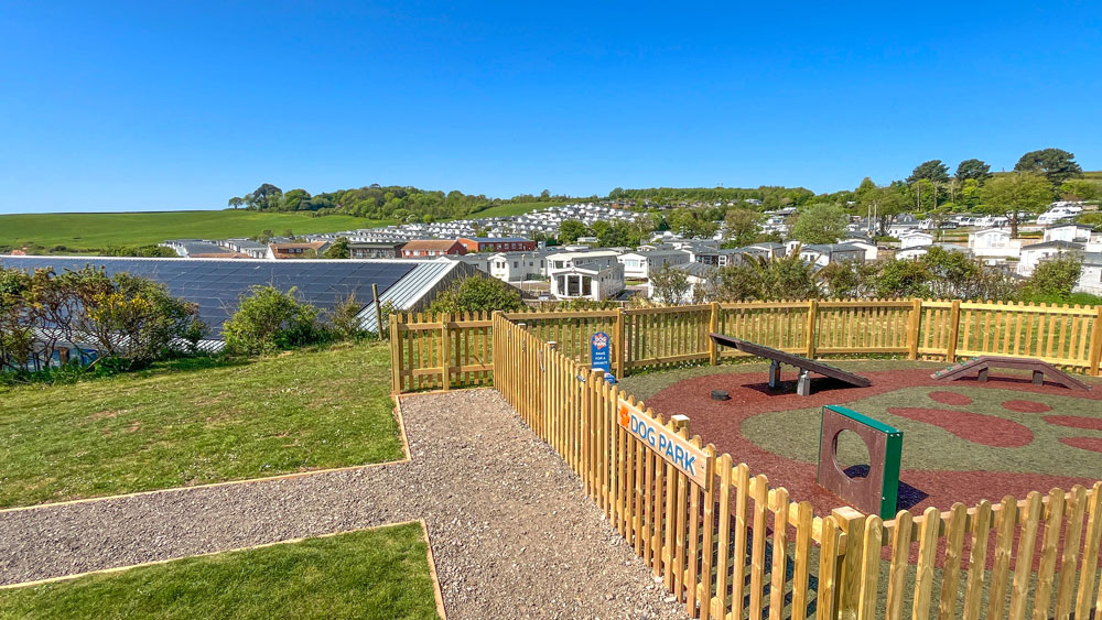 Dog Park with views of Ladram Bay Dog Park with views of Ladram Bay