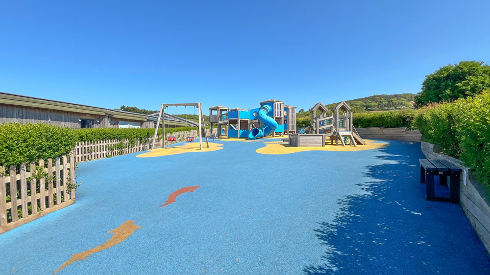 Kids Play Area at Ladram Bay Kids Play Area at Ladram Bay